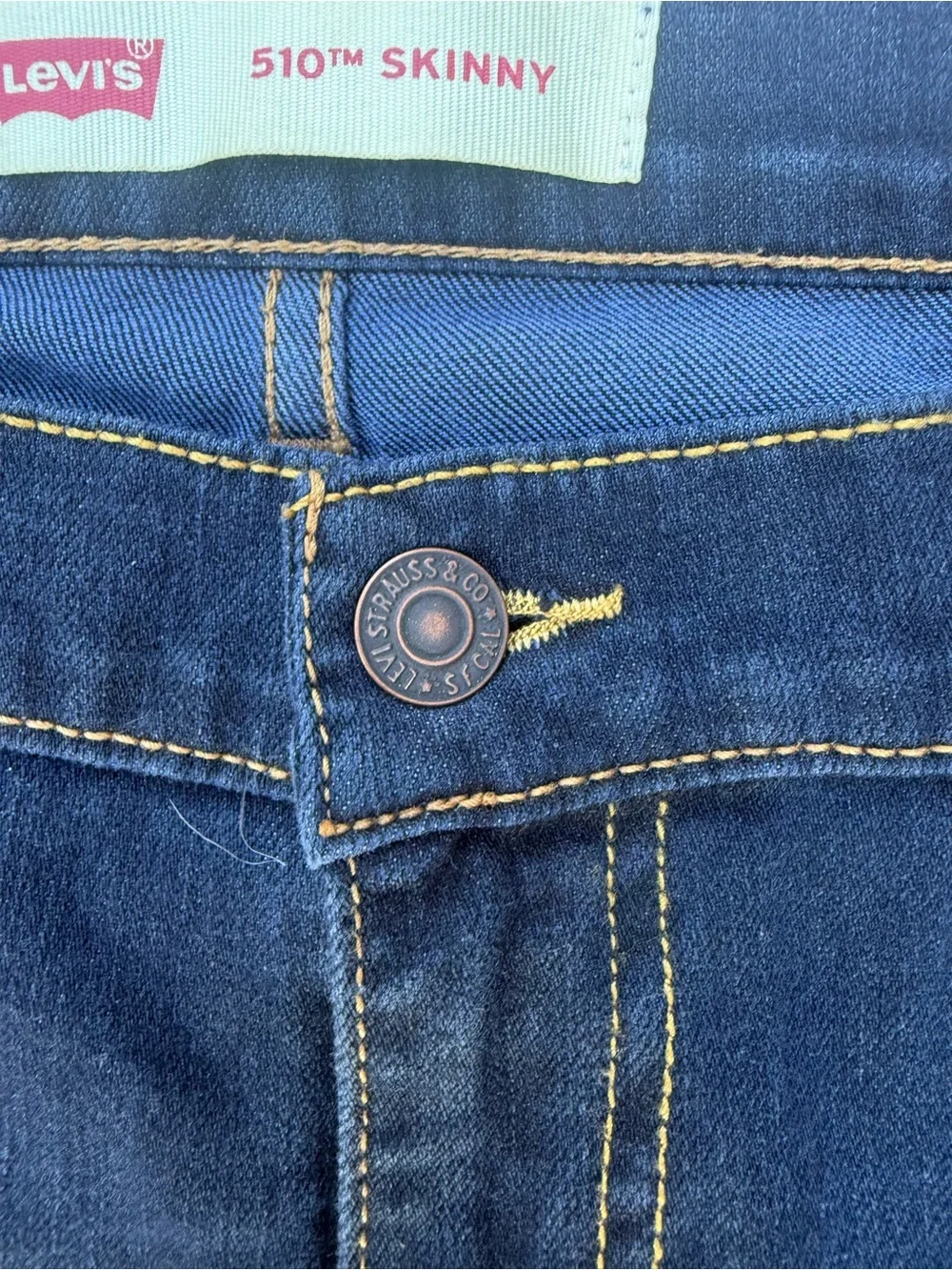 510 skinny Levi's Men's Indigo Slim Straight Jeans